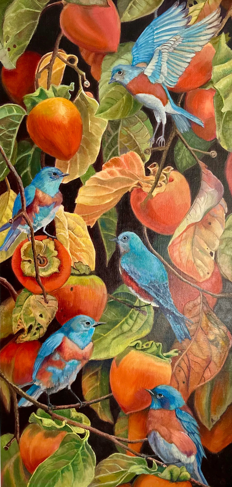 Persimmons & Blue