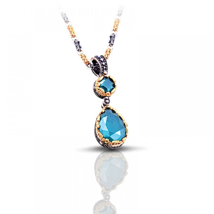 Sterling Silver Pendant with Swarovski Crystal M061