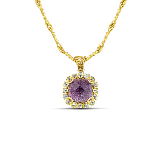 M149 solid gold with Blue Topez