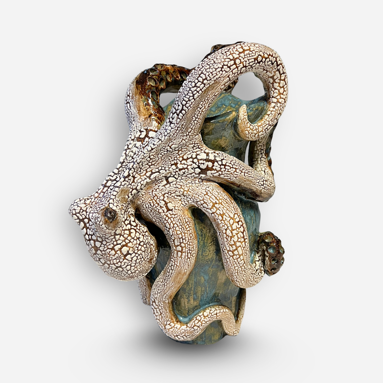 Octopus Pitcher in Ocean Blue