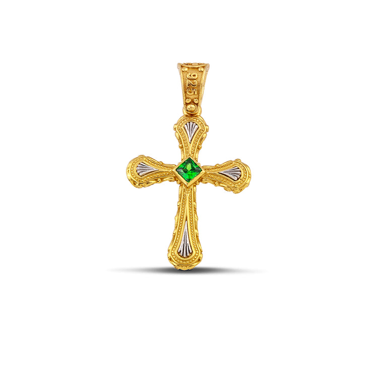 Sterling Silver Cross C257GG