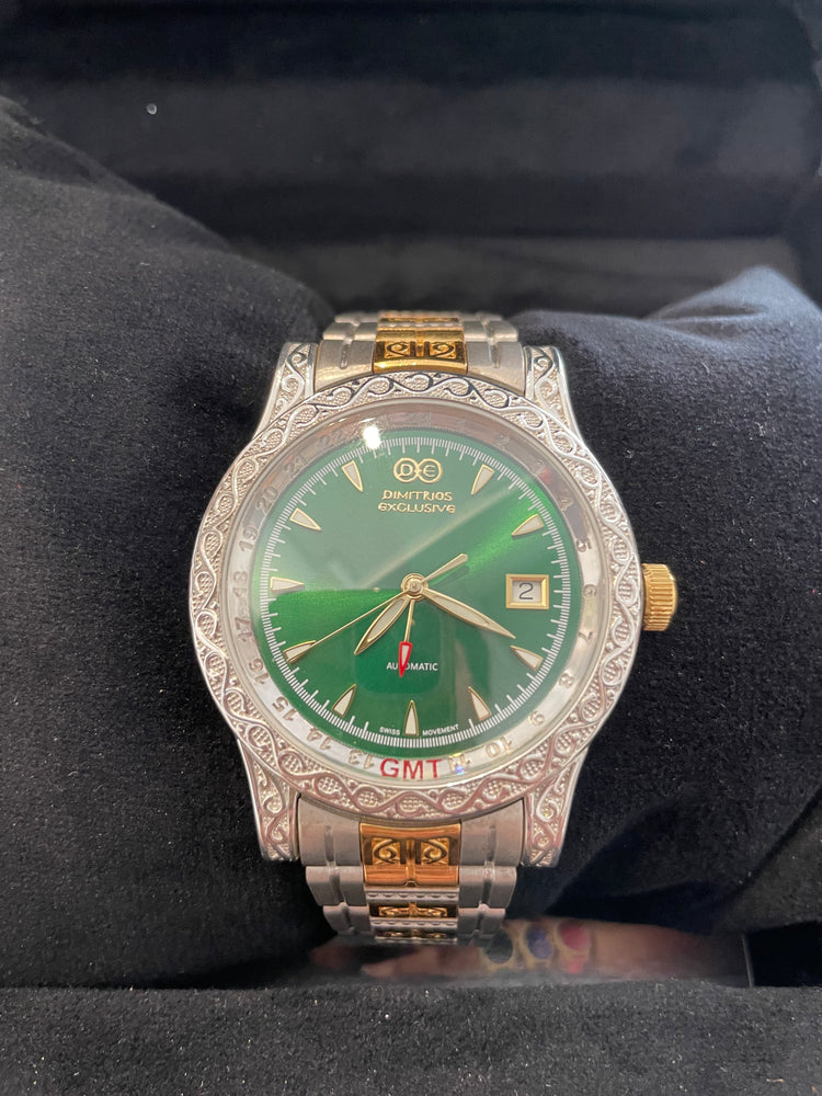 Automatic Sterling Silver Watch with Bracelet AW18