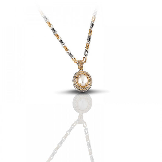 Pendant with Pearl and Zircon M84