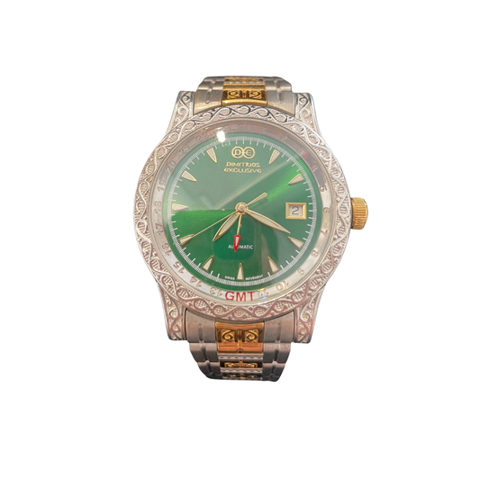 Automatic Sterling Silver Watch with Bracelet AW18