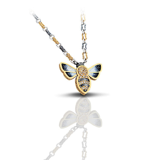 Bee Pendant with Enamel M11