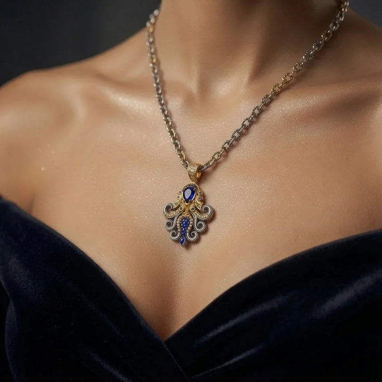 "Rising" (Medium Pendant Plus Chain)