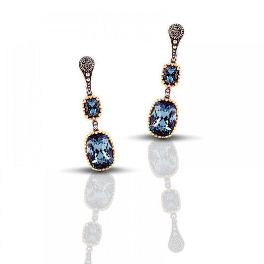 Sterling Silver Earrings with Swarovski stones S062