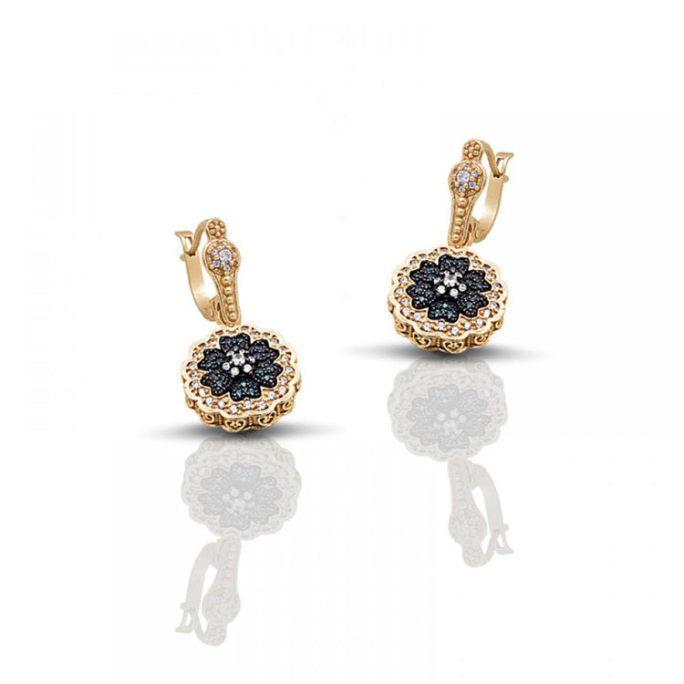 EARRINGS 925 WITH ZIRCON STONES  S245
